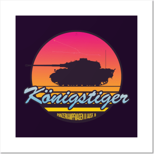 Synthwave Tiger 2 Posters and Art